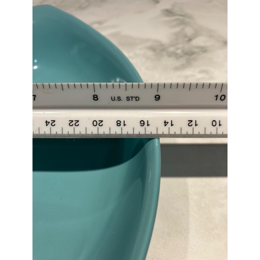 Russel Wright Melmac Aqua Blue Divided Vegetable Bowl Serving Dish MCM Vintage - Picture 8 of 9